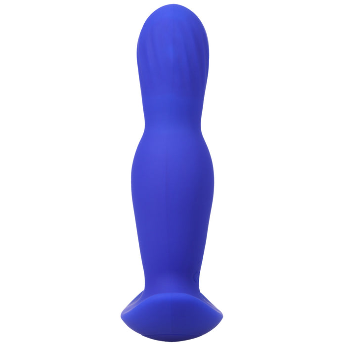 A Play Expander Rechargeable Silicone Anal Plug w/Remote - Royal Blue