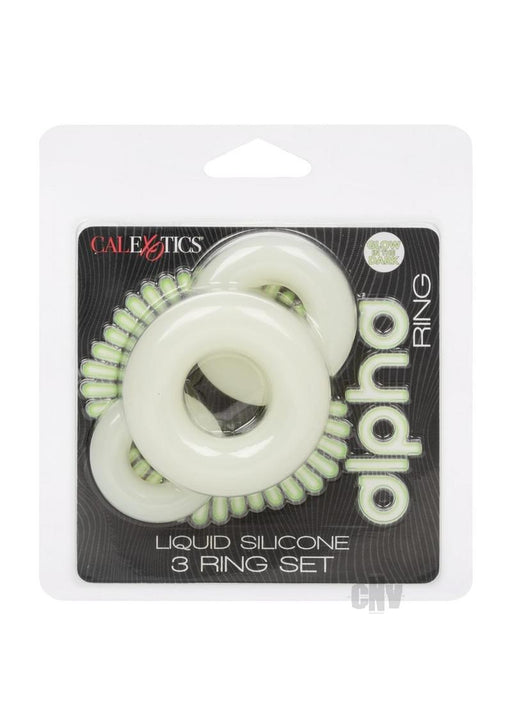 Alpha Gitd Silicone 3 Ring Set - SexToy.com