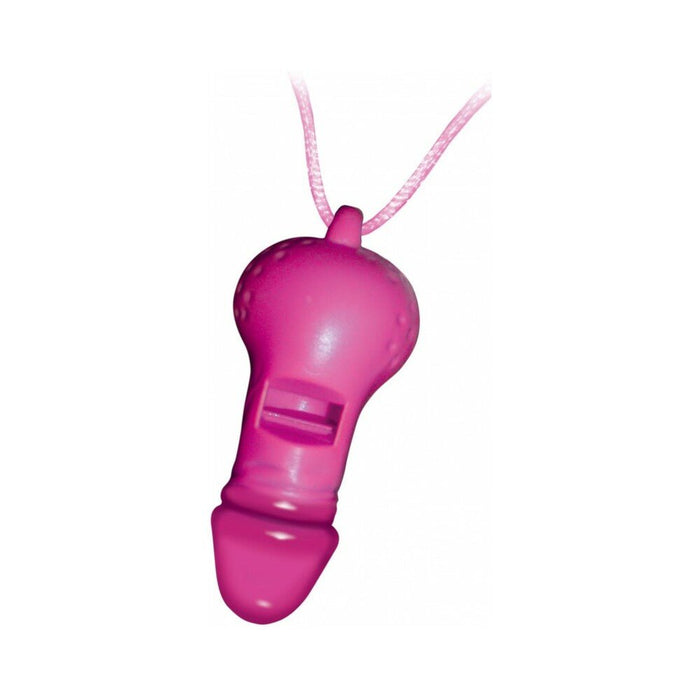 Blow Me Pink Pecker Whistle Necklace - SexToy.com