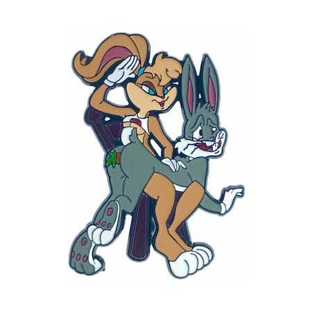 Geeky & Kinky Bad Bunny Enamel Pin - SexToy.com