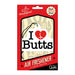 I Love Butts Air Freshener - SexToy.com