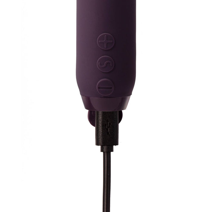 Je Joue Duet Rechargeable Silicone Multi-surfaced Bullet Vibrator Purple - SexToy.com