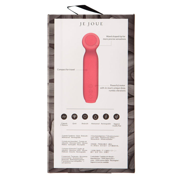 Je Joue Vita Rechargeable Silicone Wand Tip Bullet Vibrator Watermelon Pink - SexToy.com