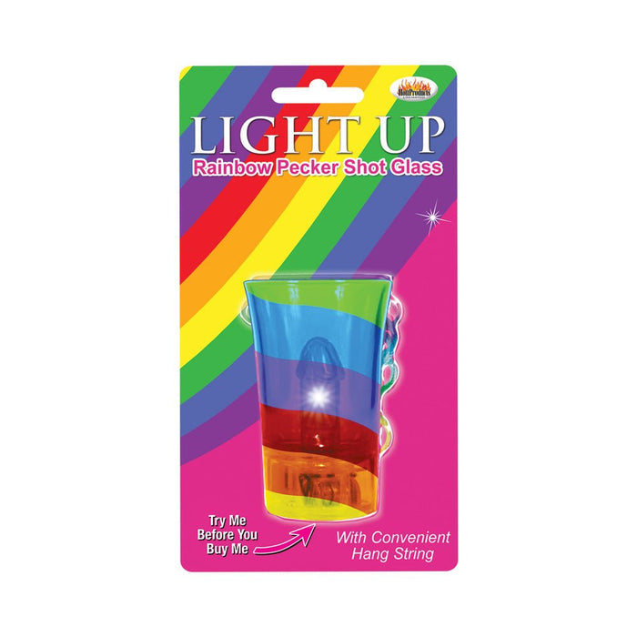 Light Up Rainbow Pecker Shot Glass - SexToy.com
