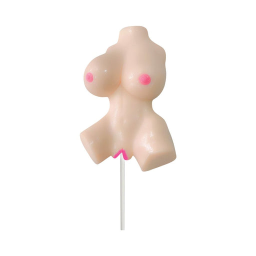Lusty Lickers Female Torso Pop Butterscotch Flavor - SexToy.com