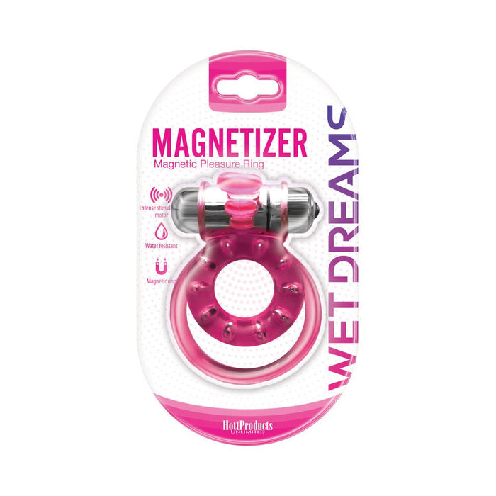 Magnetized Magnetic Cock Ring With Dual Straps And Bullet - SexToy.com