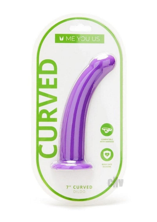 Myu Curved Silicone Dildo 7 Purple - SexToy.com