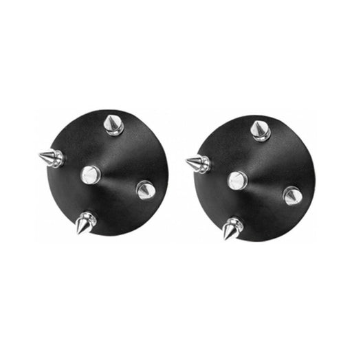 Nipplicious Temptress Leather Pasties With Studs Black - SexToy.com