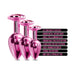 Nixie Metal Butt Plugtrainerset 3-piece Pink Metallic - SexToy.com