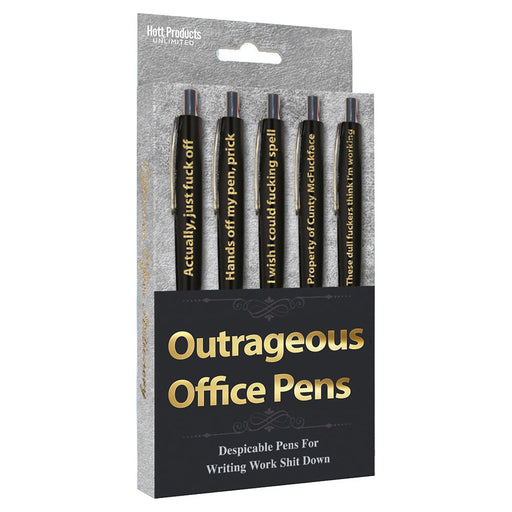 Outrageous Office Pens Set Of 5 - SexToy.com