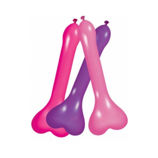 Pecker Balloons Assorted Colors-(6/box) - SexToy.com