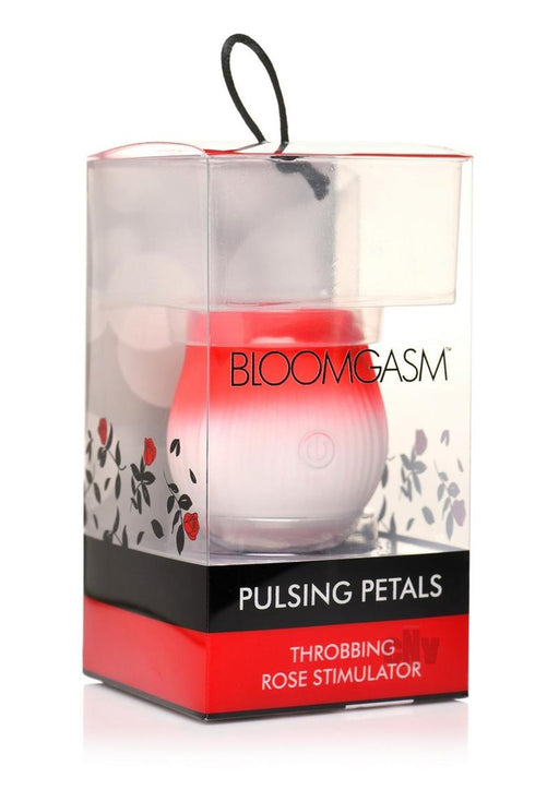 Pulsing Petals Throbbing Rose Stimulator - Red - SexToy.com