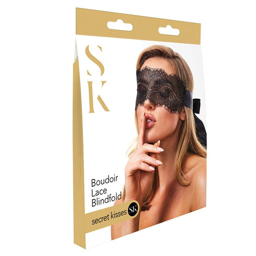 Secret Kisses Boudoir Lace Blindfold - SexToy.com