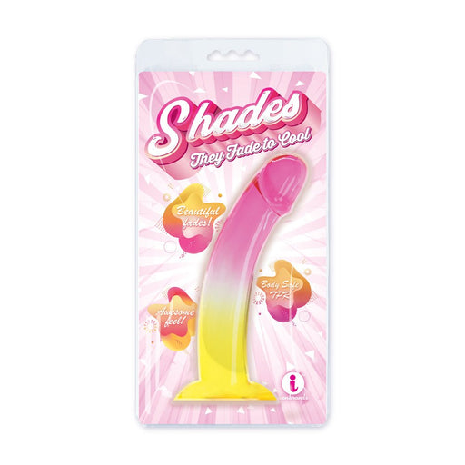 Shades 8.25&quot; Smoothie Tpr Pink And Yellow - SexToy.com