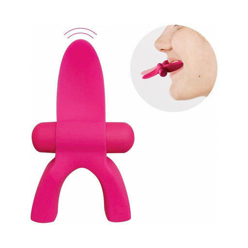 Tongue Me Extreme Rechargeable Mouth Guard Tongue Vibrator Pink - SexToy.com