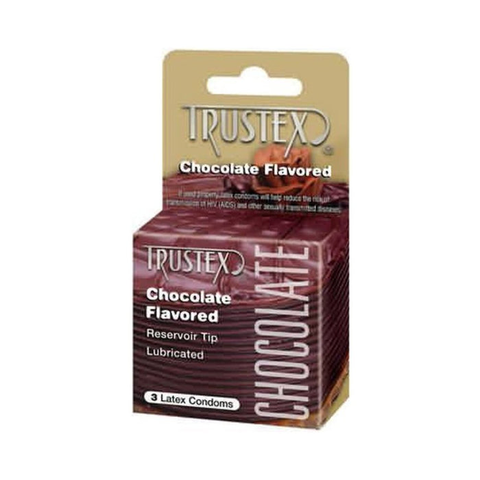 Trustex Flavored Condoms Chocolate 3 Pack - SexToy.com