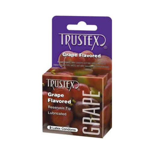 Trustex Flavored Condoms Grape 3 Pack - SexToy.com