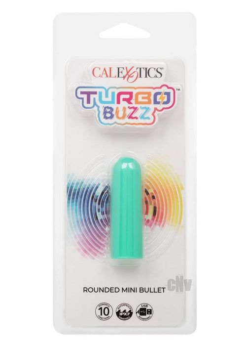 Turbo Buzz Rounded Mini Bullet Green - SexToy.com