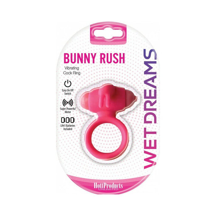 Wet Dreams Bunny Rush Cock Ring With Rabbit Ears /turbo Motor - SexToy.com