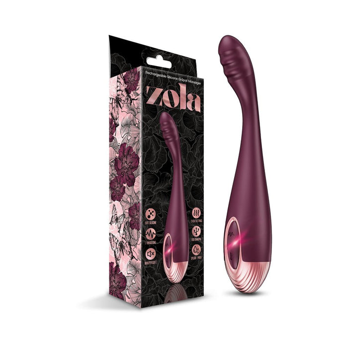 Zola Rechargeable Silicone Warming G-spot Massager - SexToy.com