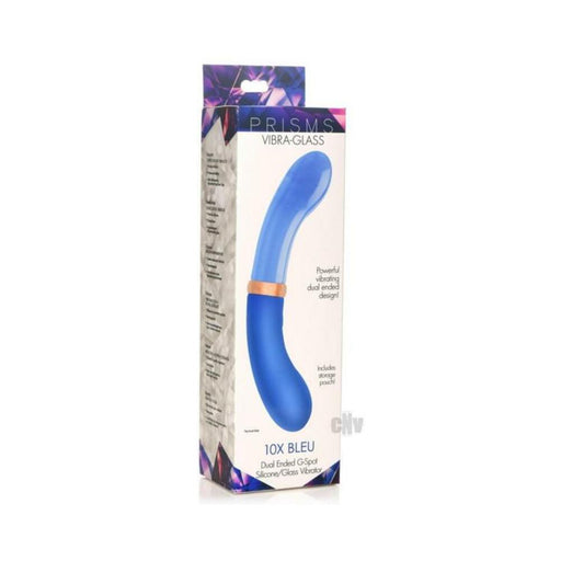 10x Dual Ended G-spot Silicone And Glass Vibrator - SexToy.com