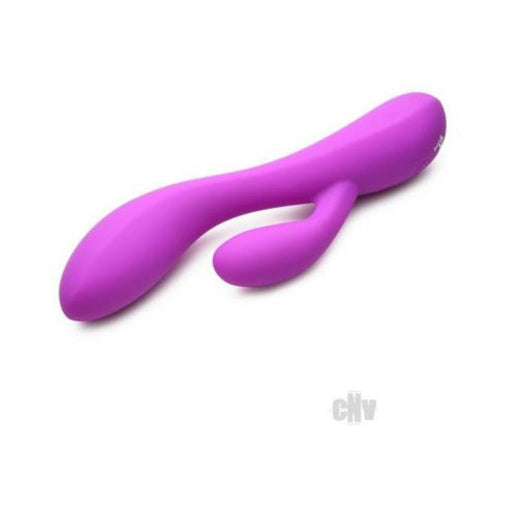 10x Flexible Silicone Rabbit Vibrator - Purple - SexToy.com