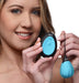 10x Silicone Vibrating Egg - Blue | SexToy.com