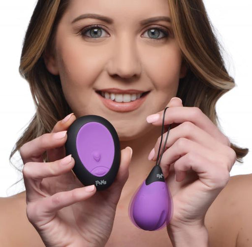 10x Silicone Vibrating Egg - Purple | SexToy.com