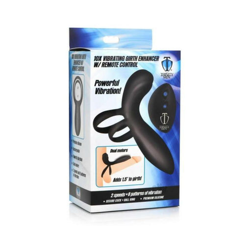 10x Silicone Vibrating Girth Enhancer With Remote Control - SexToy.com