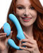 10x Vibrating Silicone Strapless Strap-on - Blue | SexToy.com