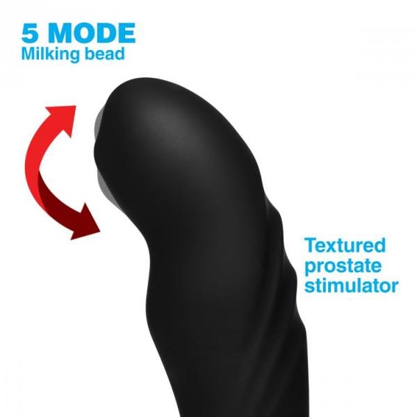 17X P-Trigasm 3 in 1 Silicone Prostate Stimulator Black | SexToy.com