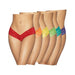 6 Pc Low Rise Neon Pride Panty Pack Asst. Colors O/s - SexToy.com