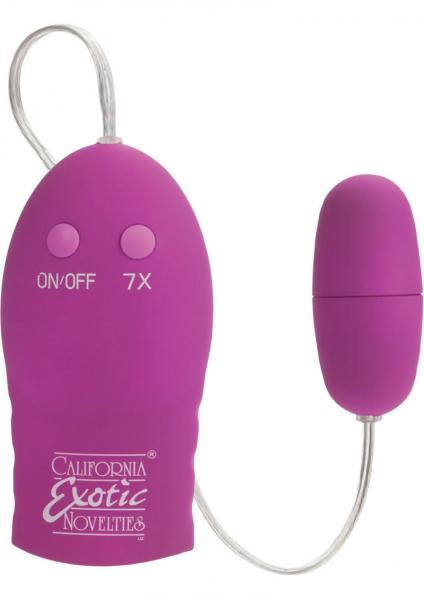 7 Function Power Play Satin Finish Bullet Waterproof 2.25 Inch Pink | SexToy.com