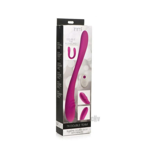 7x Double Team Silicone Double Dildo With Remote - SexToy.com