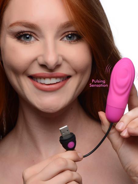 7x Pulsing Rechargeable Silicone Vibrator - Pink | SexToy.com