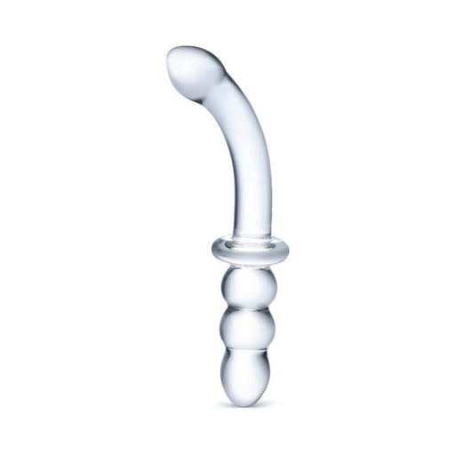8" Ribbed G-Spot Glass Dildo - SexToy.com