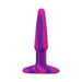 A-play Groovy Silicone Anal Plug 4 In. Multi-colored, Pink - SexToy.com