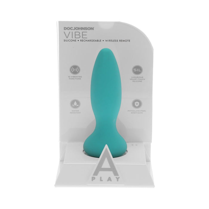 A Play Vibe Rechargeable Adventurous Anal Plug Remote Black - SexToy.com