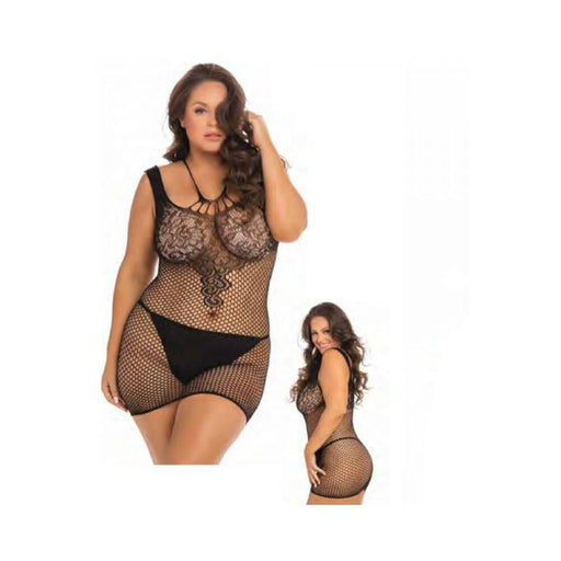 Absolutist Lace And Net Dress Black Queen | SexToy.com