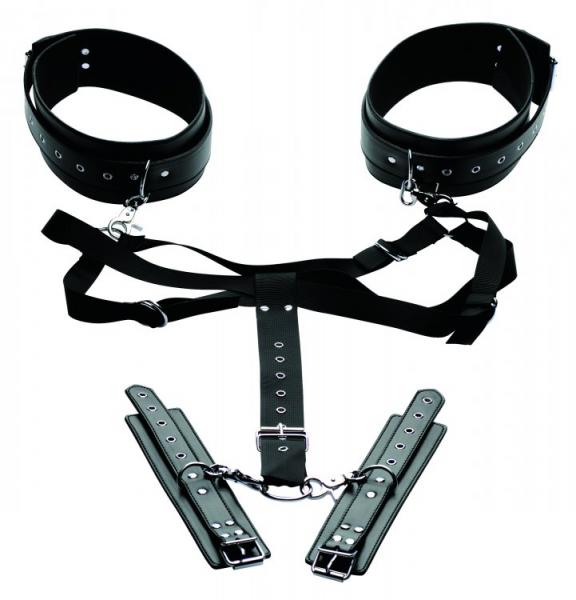 Acquire Easy Access Thigh Harness With Wrist Cuffs | SexToy.com