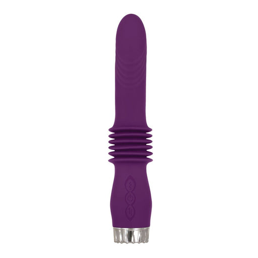 Adam & Eve Deep Love Thrusting Wand Silicone Rechargeable Purple - SexToy.com
