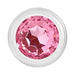 Adam & Eve - Pink Gem Glass Plug Large Pink - SexToy.com