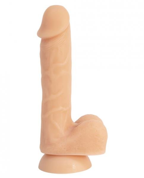 Addiction David 8 inches Bendable Beige Silicone Dong | SexToy.com