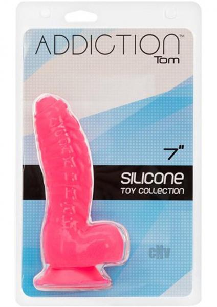 Addiction Tom 7 inches Dildo Hot Pink | SexToy.com