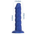 Addiction Unicorn Fantasy Dong 8 In. Blue With Powerbullet | SexToy.com