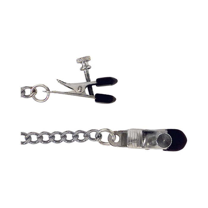 Adjustable Nipple Clams With Curbed Chain | SexToy.com