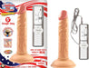 All American Mini Whoppers 5 inches Vibrating Dong Beige | SexToy.com