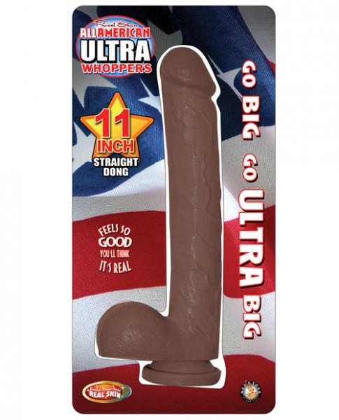 All American Ultra Whoppers Straight 11 inches Dong Brown | SexToy.com
