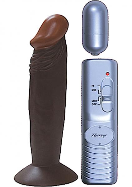 All American Whopper 6 inches Vibrating Dong Brown | SexToy.com