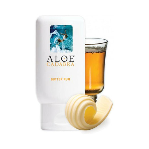 Aloe Cadabra Organic Lubricant - 2.5 Oz Bottle Butter Rum - SexToy.com